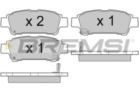 BREMSI BP3042 - JGO.PAST.FRENO TOYOTA PREVIA TOYOTA AVENSIS VER