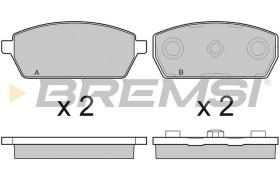 BREMSI BP3047 - JGO.PAST.FRENO SUZUKI SWIFT III