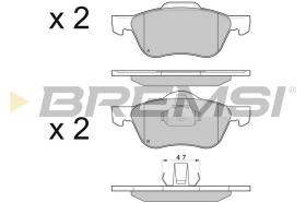 BREMSI BP3048 - JGO.PAST.FRENO NISSAN PRIMERA