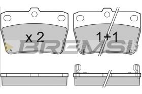 BREMSI BP3050 - JGO.PAST.FRENO TOYOTA RAV4 (II)