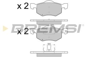 BREMSI BP3058 - JGO.PAST.FRENO FORD ESCAPE FORD MAVERICK MAZDA