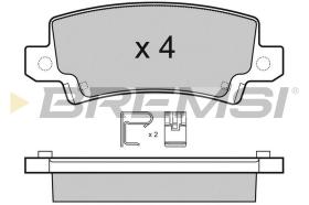 BREMSI BP3070 - JGO.PAST.FRENO TOYOTA COROLLA