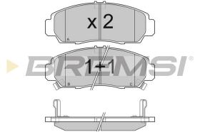 BREMSI BP3083 - JGO.PAST.FRENO HONDA FIT HONDA JAZZ HONDA LOGO