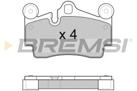 BREMSI BP3097 - JGO.PAST.FRENO PORSCHE CAYENNE VOLKSWAGEN TOUAR