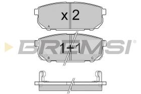 BREMSI BP3105 - JGO.PAST.FRENO KIA SORENTO KIA SORENTO