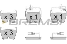 TRW BP3114 - JGO.PAST.FRENO AUDI A6 AVANT (II) LAMBORGHINI G