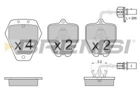 BREMSI BP3119 - JGO.PAST.FRENO AUDI A4 AUDI A6