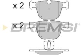 BREMSI BP3129 - JGO.PAST.FRENO BENTLEY ARNAGE (II) BMW 745I BMW