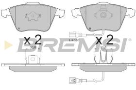 BREMSI BP3136 - JGO.PAST.FRENO AUDI A3 (II) AUDI A3 SPORTBACK V