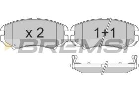 BREMSI BP3146 - JGO.PAST.FRENO HYUNDAI COUPE HYUNDAI TUCSON HYU