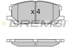 BREMSI BP3168 - JGO.PAST.FRENO LEXUS RX 300