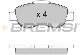 BREMSI BP3178 - JGO.PAST.FRENO FIAT PANDA (II) FIAT PUNTO (III)