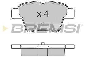 BREMSI BP3198 - JGO.PAST.FRENO CITROEN C4 PEUGEOT 207