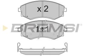 BREMSI BP3202 - JGO.PAST.FRENO HYUNDAI ELANTRA HYUNDAI MATRIX H