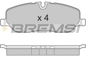 BREMSI BP3206 - JGO.PAST.FRENO LAND ROVER DISCOVERY