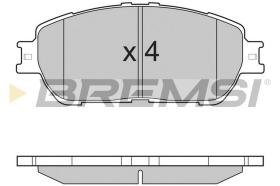 BREMSI BP3209 - JGO.PAST.FRENO LEXUS ES TOYOTA VALON TOYOTA PRE