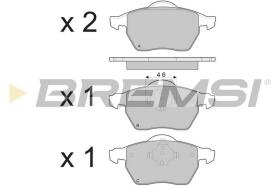 BREMSI BP3213 - JGO.PAST.FRENO VOLVO S70 VOLVO V70 VOLVO C70