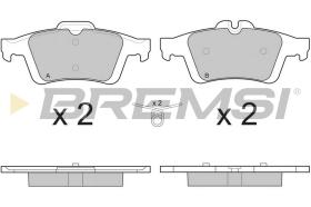 BREMSI BP3217 - JGO.PAST.FRENO FORD FOCUS C MAX FORD FOCUS II F