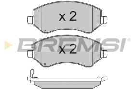 BREMSI BP3221 - JGO.PAST.FRENO JEEP CHEROKEE JEEP LIBERTY JEEP