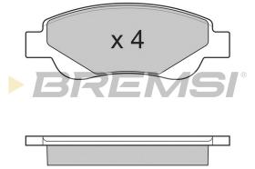 BREMSI BP3225 - JGO.PAST.FRENO CITROEN C1 PEUGEOT 107 TOYOTA AY