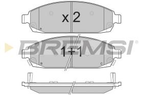 BREMSI BP3238 - JGO.PAST.FRENO JEE3P COMMANDER JEEP GRAN CHEROK