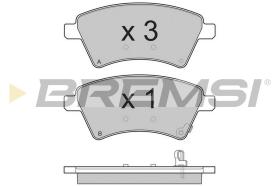 BREMSI BP3242 - JGO.PAST.FRENO FIAT SEDICI SUZUKI SX4