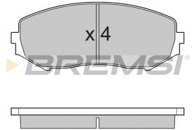 BREMSI BP3244 - JGO.PAST.FRENO SUZUKI GRAND VITARA