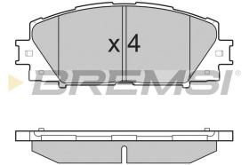 BREMSI BP3249 - JGO.PAST.FRENO TOYOTA YARIS