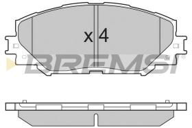 BREMSI BP3251 - JGO.PAST.FRENO TOYOTA RAV 4 III