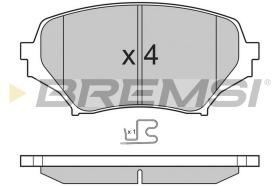 BREMSI BP3260 - JGO.PAST.FRENO MAZDA MX 5