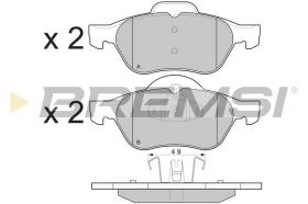 BREMSI BP3264 - JGO.PAST.FRENO RENAULT MEGANE II