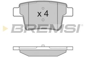 BREMSI BP3266 - JGO.PAST.FRENO FORD MONDEO III