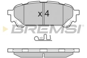 BREMSI BP3270 - JGO.PAST.FRENO SUBARU IMPREZA