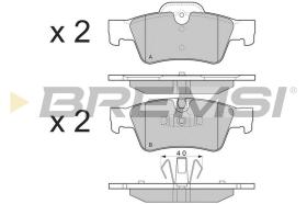 BREMSI BP3280 - JGO.PAST.FRENO MERCEDES M CLASS MERCEDES R CLAS