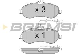 BREMSI BP3283 - JGO.PAST.FRENO CITROEN JUMPY FIAT SCUDO