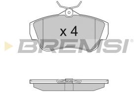 BREMSI BP3284 - JGO.PAST.FRENO FIAT JUMPY FIAT SCUDO