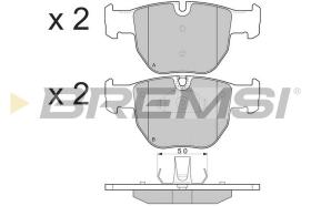 BREMSI BP3287 - JGO.PAST.FRENO LAND ROVER RANGE ROVER