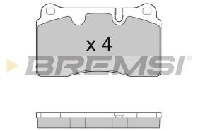 BREMSI BP3288 - JGO.PAST.FRENO LAND ROVER RANGE ROVER III LAND