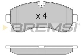 BREMSI BP3290 - JGO.PAST.FRENO RENAULT CLIO III RENAULT MODUS