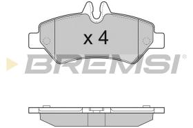 BREMSI BP3293 - JGO.PAST.FRENO MERCEDES SPRINTER FURGONATO MERC