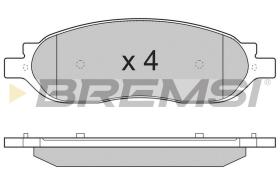 BREMSI BP3307 - JGO.PAST.FRENO FORD USA 5C3Z2200AA