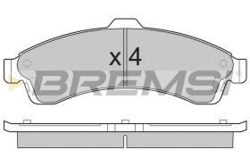 BREMSI BP3308 - JGO.PAST.FRENO CHEVROLET TRAILBLAZER