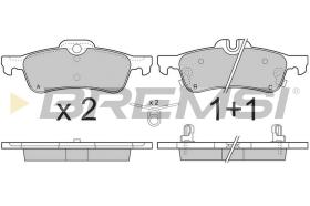 BREMSI BP3320 - JGO.PAST.FRENO TOYOTA YARIS