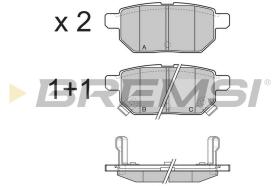 BREMSI BP3322 - JGO.PAST.FRENO TOYOTA AURIS TOYOTA YARIS