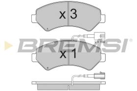 BREMSI BP3323 - JGO.PAST.FRENO CITROEN JUMPER CITROEN DUCATO