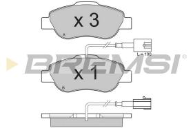 BREMSI BP3325 - JGO.PAST.FRENO FIAT 500