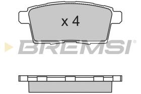 BREMSI BP3333 - JGO.PAST.FRENO MAZDA CX 7