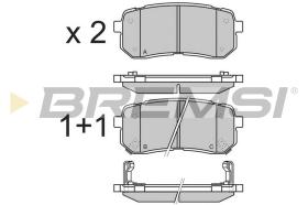 BREMSI BP3337 - JGO.PAST.FRENO KIA CARNIVAL III