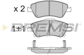 BREMSI BP3339 - JGO.PAST.FRENO TOYOTA AURIS