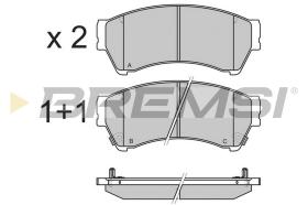 BREMSI BP3343 - JGO.PAST.FRENO MAZDA 6 MAZDA 6 2 VOLUMI MAZDA